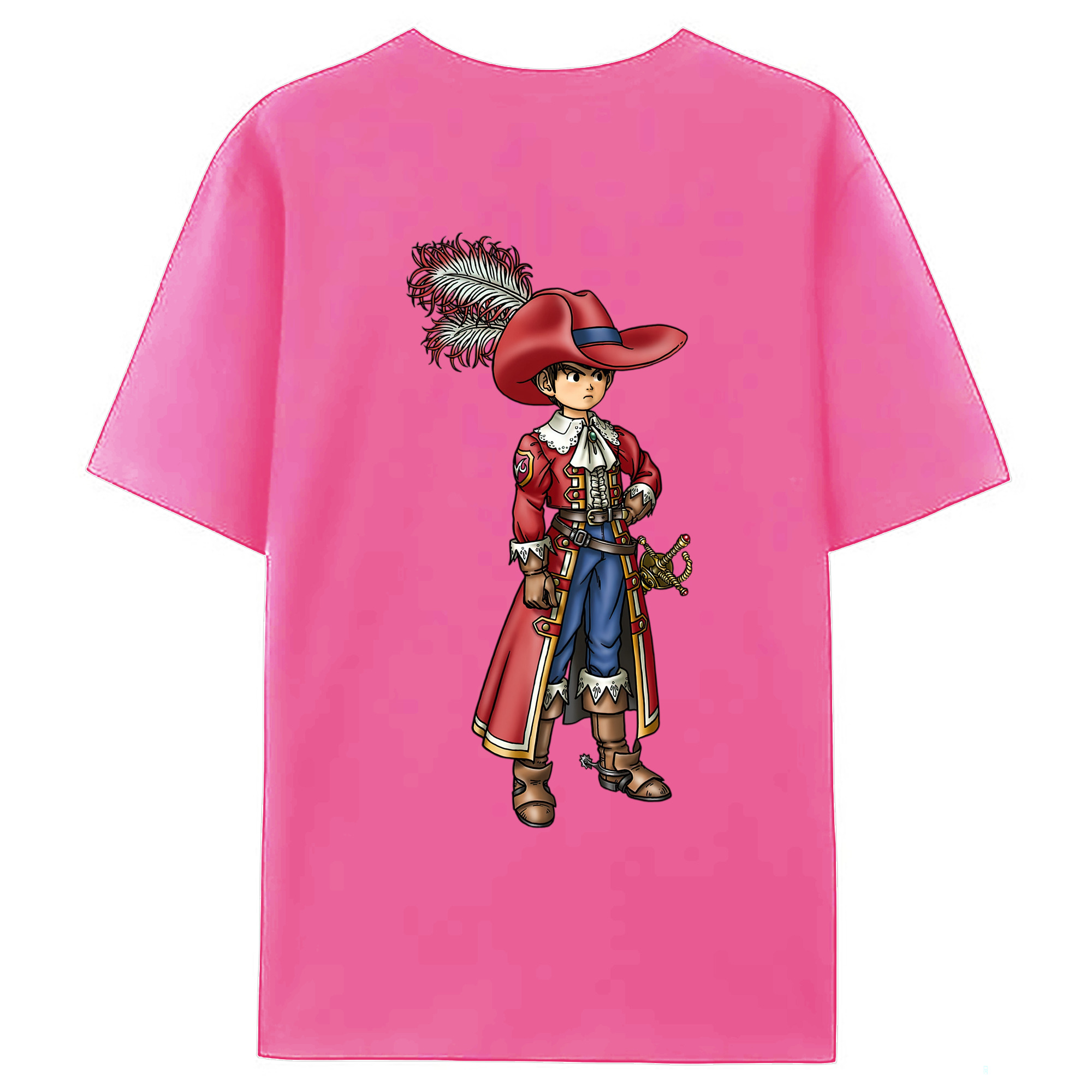 （画像用） ドラゴンクエスト Doragon Kuesuto Dragon Quest レディース半袖Tシャツ(バックプリント)